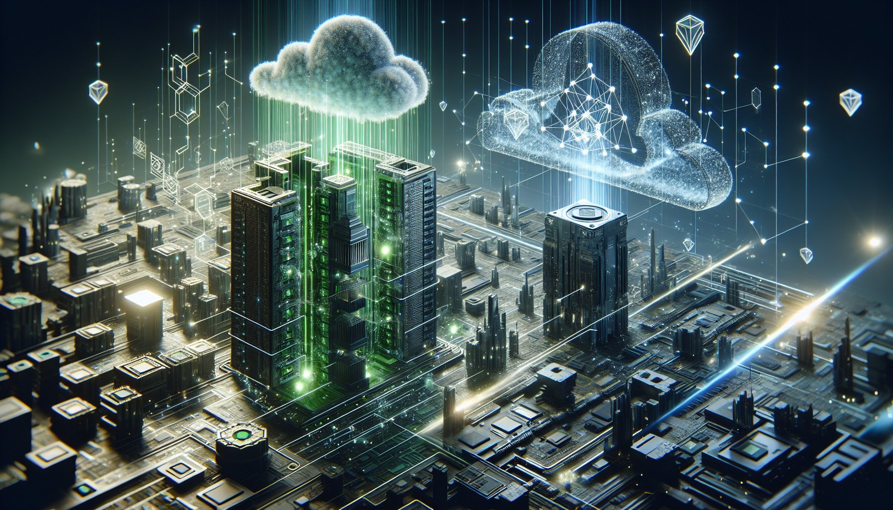 네오클라우드 - NVDA, $20억 베팅: 엔비디아가 네오클라우드 Nebius에 투자한 진짜 이유 AI Illustration