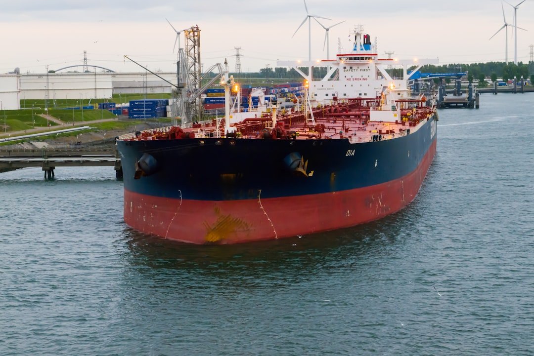 Hormuz oil tanker - a large boat floating on top of a body of water