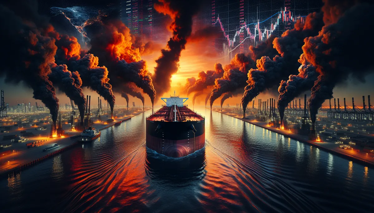 Brent crude surging to $112 per barrel after a four-week Hormuz blockade triggers stagflation fears reminiscent of the 1970s oil crisis.