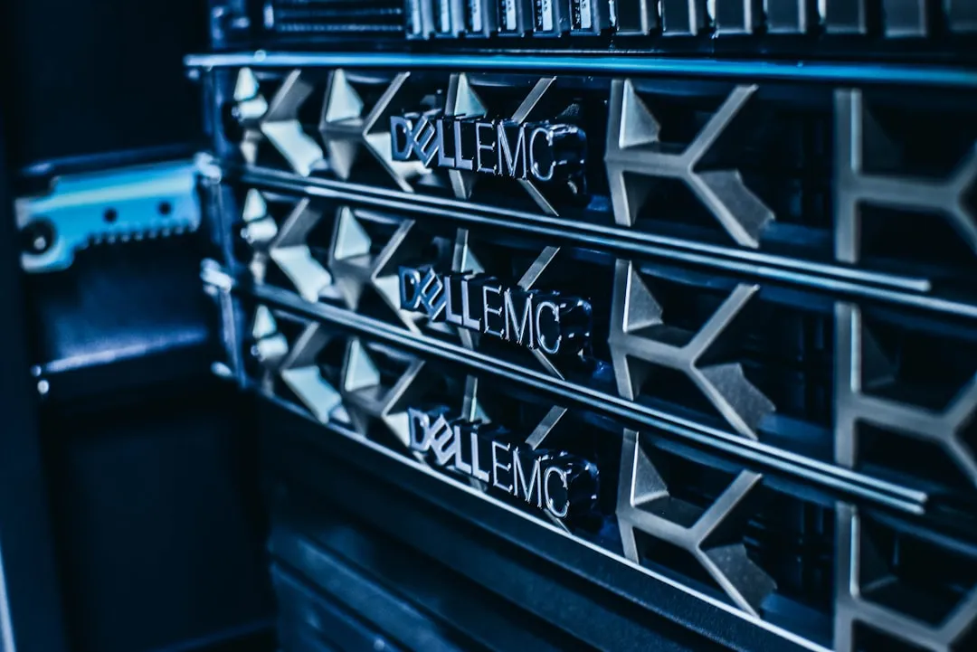 AI data center server rack