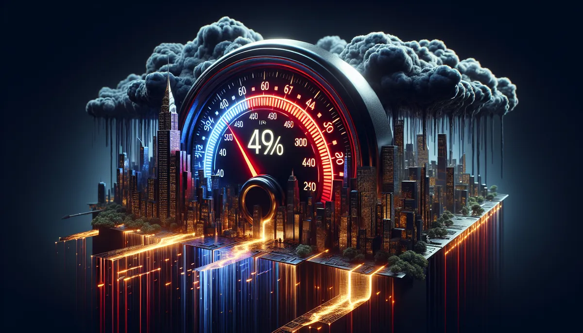 Moody's recession model reaches 49% probability in 2026, sitting just one point below the threshold that has historically predicted every U.S. economic downturn.