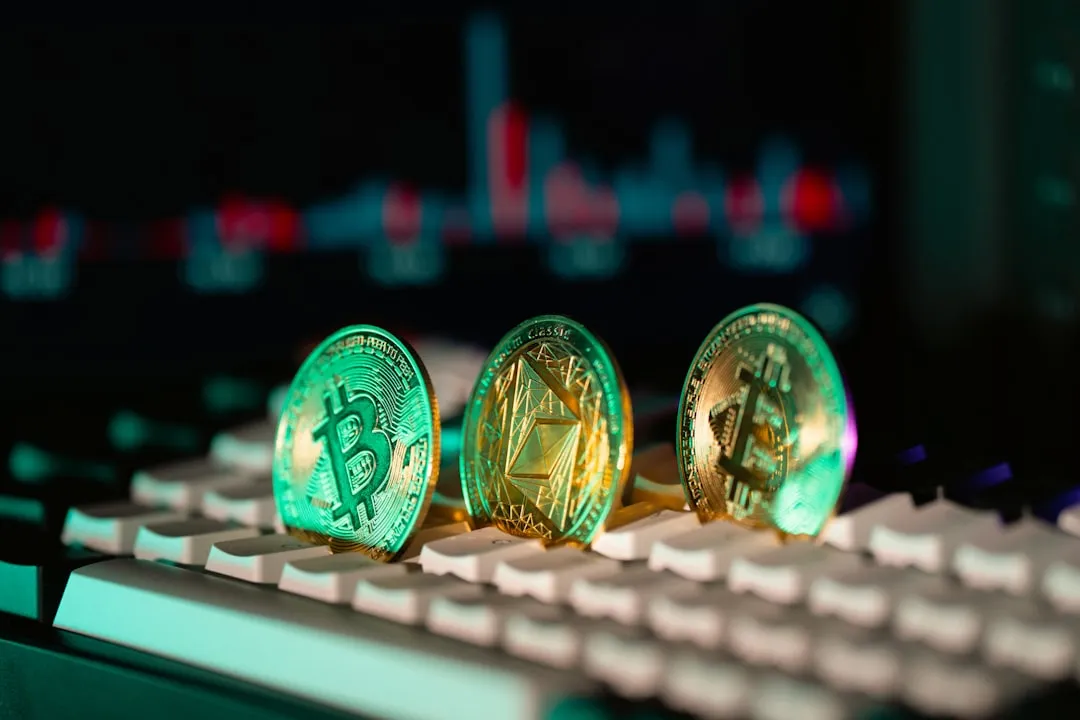 Polymarket USD 담보 구조를 상징하는 암호화폐 이미지
