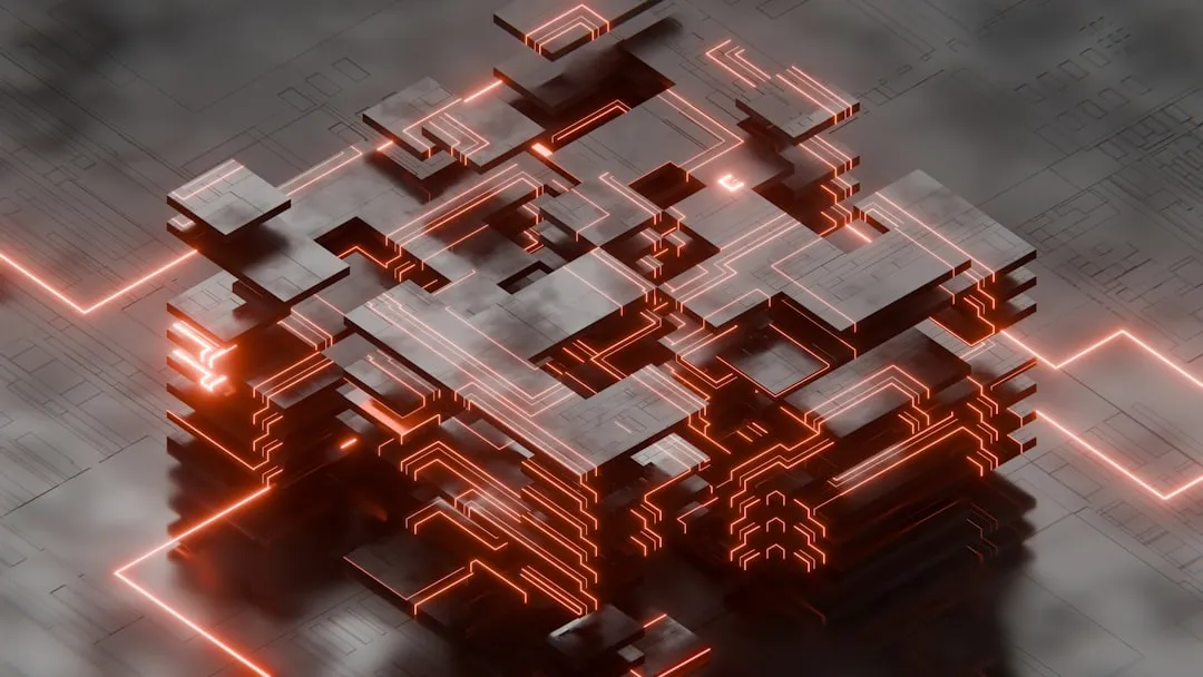 Complex internal structure of a quantum computer processor