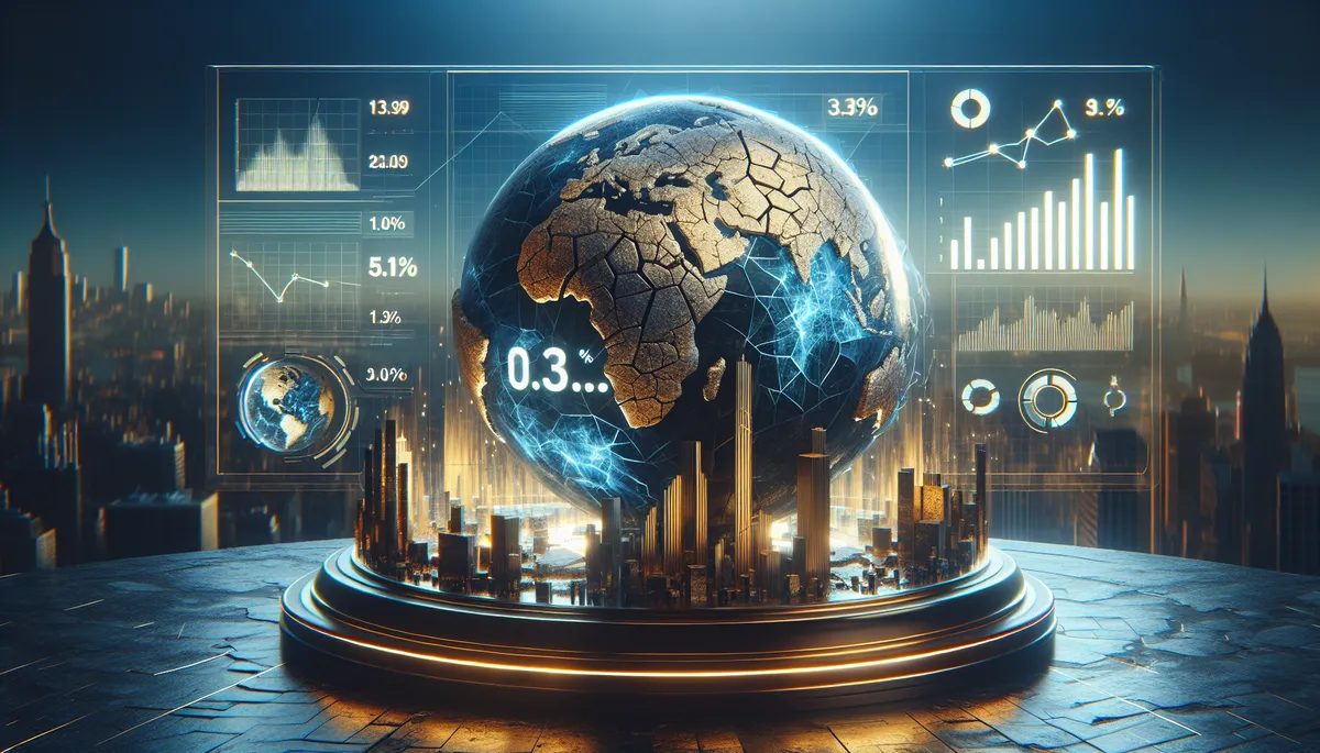 IMF World Economic Outlook April 2026 holds global growth steady at 3.3% while flagging an AI asset bubble, a 2.7% defense spending boom, and escalating trade war risks.