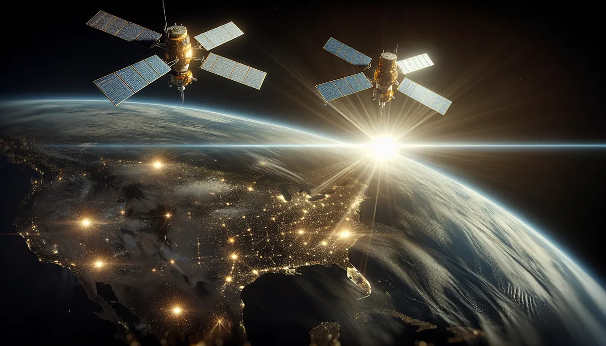 Amazon's $11.57B Globalstar acquisition escalates the satellite war against SpaceX's 10,000-satellite Starlink network over Band 53 spectrum and D2D mobile access.