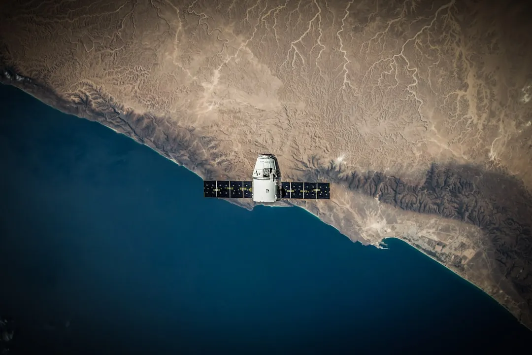 Low-Earth orbit satellite communicating with ground infrastructure