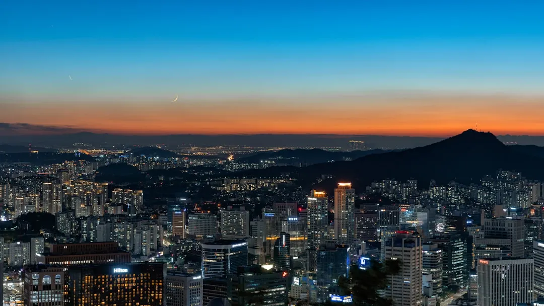 Seoul skyline at night