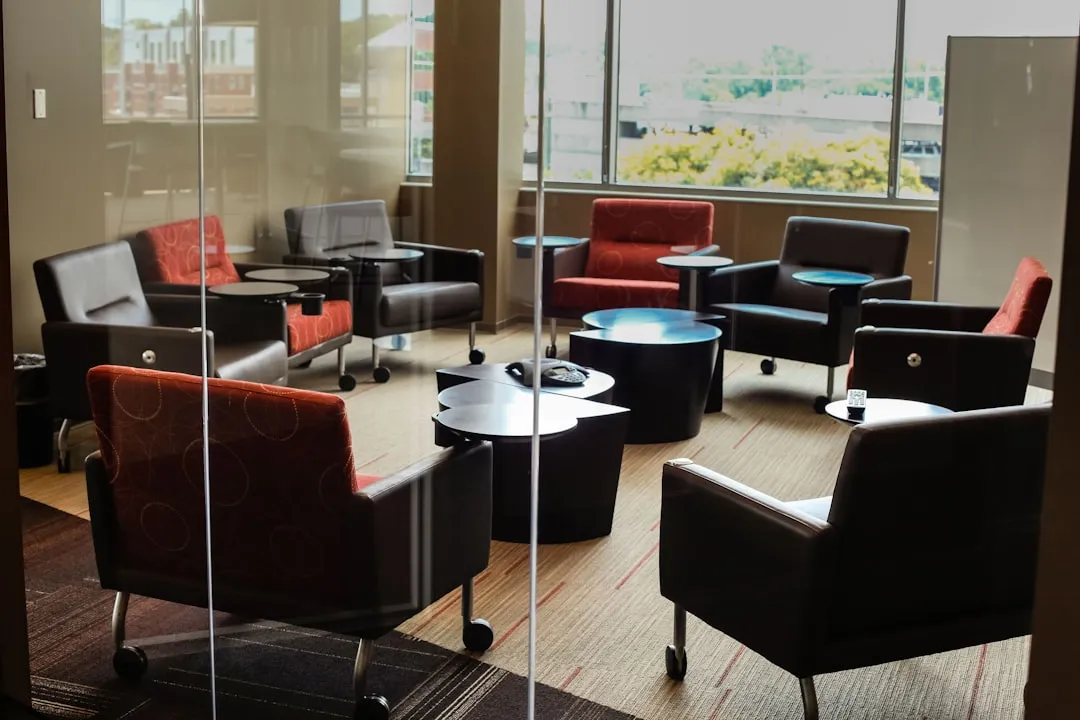 Empty corporate boardroom